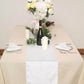 Premium Velvet Table Runner White 12 Inch x 108 Inch 