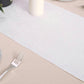 Premium 12 Inch x 108 Inch Velvet Table Runner in White Color 