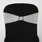 5 Pack | Silver Metallic Shimmer Tinsel Spandex Chair Sashes