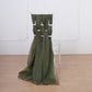 Olive Green Chair Sashes 5 Pack 22 Inch x 78 Inch Chiffon DIY