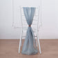 5 Pack | Dusty Blue DIY Designer Chiffon Chair Sashes | 22" x 78"
