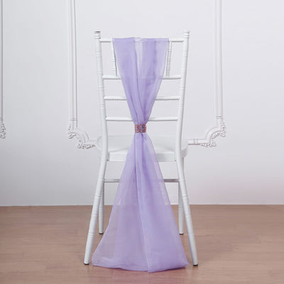 Elegant Lavender Lilac Chiffon