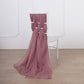5 Pack Mauve and Cinnamon Rose Chiffon Premium Designer Chair Sashes 22 Inch x 78 Inch