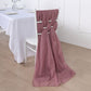 22 Inch x 78 Inch Premium Designer Chiffon Mauve and Cinnamon Rose Chair Sashes 5 Pack