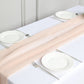 Nude Colored 6 Feet Chiffon Premium Table Runner