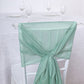 5 Pack Of 22 Inch x 78 Inch Sage Green Premium Chiffon Sashes 