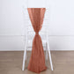 Pack of 5 DIY Premium Designer 22 Inch x 78 Inch Terracotta Chiffon Chair Sashes 