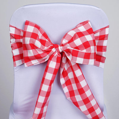 Transform Your Event with Buffalo Plaid Chair Sashes