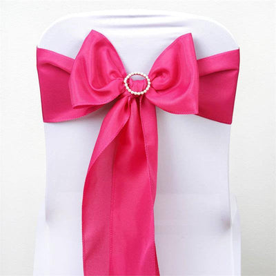 Transform Your Event with Fuchsia Chair Sashes