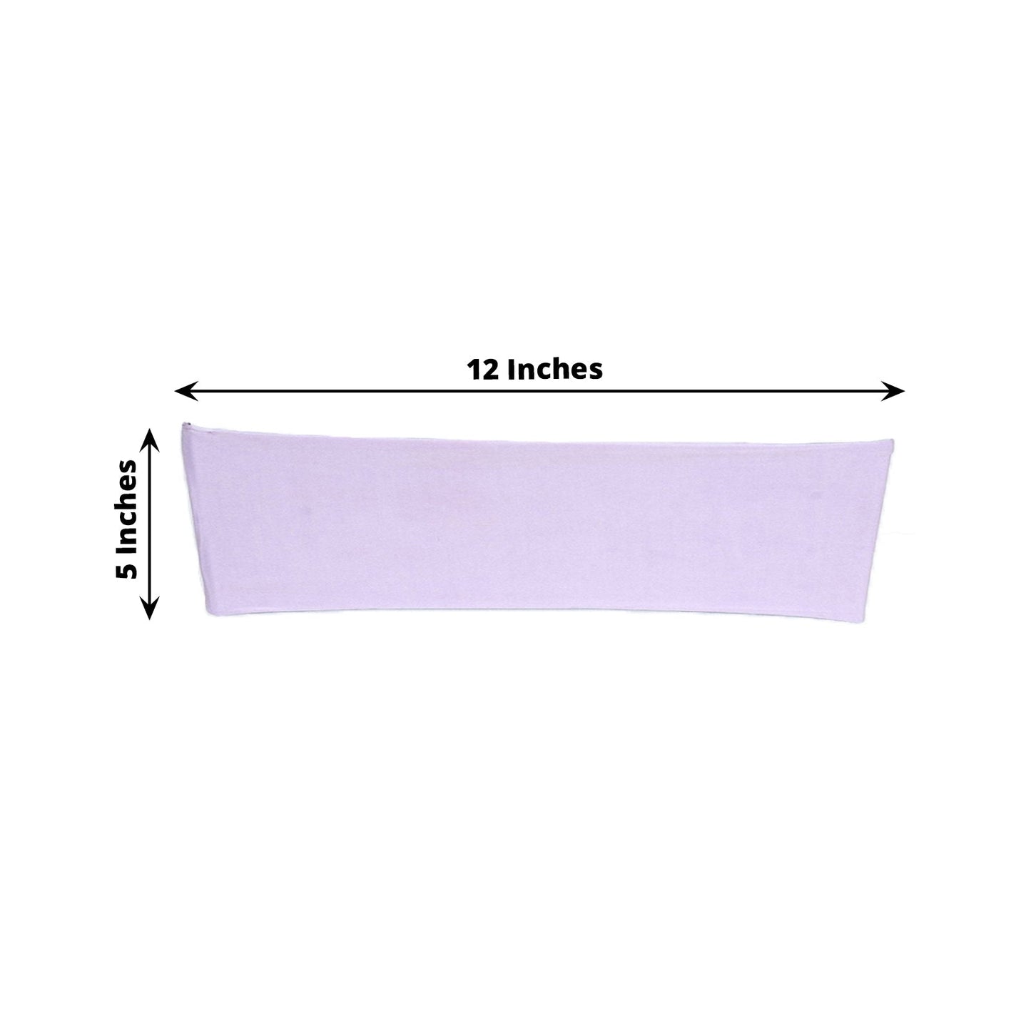5 Pack | Lavender Lilac Spandex Stretch Chair Sashes | 5inch x 12inch