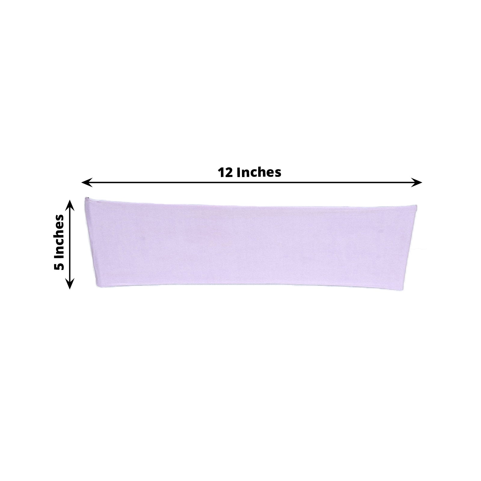 5 Pack | Lavender Lilac Spandex Stretch Chair Sashes | 5inch x 12inch