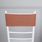 5 Pack Terracotta Spandex Stretch Chair Sashes Bands Heavy Duty with Two Ply Spandex - 5"x12"