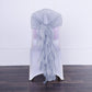 Chiffon Curly Dusty Blue Chair Sash