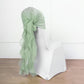 32 Inch Green Curly Chair Chiffon Sash