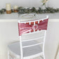 5 pack Metallic Rose Gold Spandex Chair Sashes With Attached Round Diamond Buckles