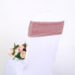 5 Pack | Blush / Rose Gold Metallic Shimmer Tinsel Spandex Chair Sashes