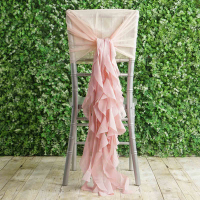 Elegant Blush Chiffon Hoods
