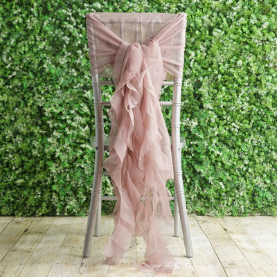 Elegant Dusty Rose Chiffon Hoods