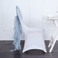 Dusty Blue Chiffon Hoods Ruffles and Sashes on Willow Chairs 1 Set