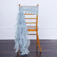 Willow Chairs with Dusty Blue Chiffon Hood Ruffles 1 Set