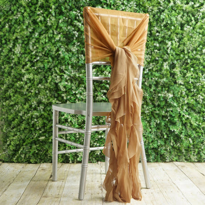 Luxurious Gold Chiffon Hoods