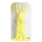 Chiffon Chair Hoods Willow Ruffled Sash In Yellow