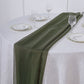 Premium Olive Green Chiffon 6 Feet Table Runner 