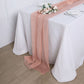 6FT | Dusty Rose Premium Chiffon Table Runner