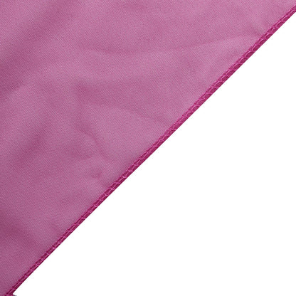 Fuchsia chiffon table runner, 6ft long, perfect for elegant table settings.