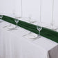 Premium Chiffon Table Runner in Hunter Emerald Green 6 Feet