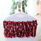 Big Payette Sequin Burgundy Round Chair Sashes 5 Pack 