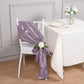 5 Pack | Violet Amethyst 6"x106" Accordion Crinkle Taffeta Chair Sashes