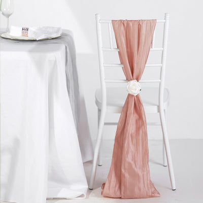 Elevate Your Event with Dusty Rose Chair Sashes