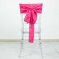 5 Pack | Fuchsia Accordion Crinkle Taffeta Chair Sashes - 6"x106"