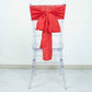 5 Pack | Red Accordion Crinkle Taffeta Chair Sashes - 6"x106"