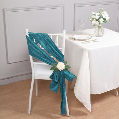 Transform Your Event with Teal Chair Sashes
