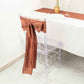 5 Pack | Terracotta Accordion Crinkle Taffeta Chair Sashes