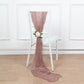 5 Pack | Dusty Rose Gauze Cheesecloth Boho Chair Sashes - 16inch x 88inch