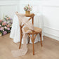 5 Pack | Nude Beige Gauze Cheesecloth Boho Chair Sashes - 16" x 88"