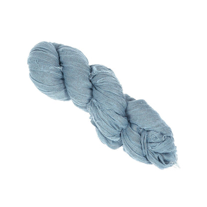 5 Pack | Dusty Blue Gauze Cheesecloth Boho Chair Sashes - 16inch x 88inch