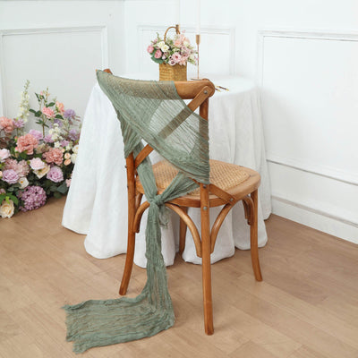 Elegant Aesthetic with Dusty Sage Green Chair Sashes