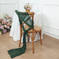 5 Pack | Hunter Emerald Green Gauze Cheesecloth Boho Chair Sashes - 16" x 88"