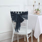 5 Pack | Navy Blue Gauze Cheesecloth Boho Chair Sashes - 16inch x 88inch