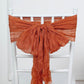 5 Pack | Terracotta Gauze Cheesecloth Boho Chair Sashes - 16inch x 88inch