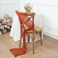 5 Pack Terracotta (Rust) Gauze Cheesecloth Boho Chair Sashes - 16" x 88"