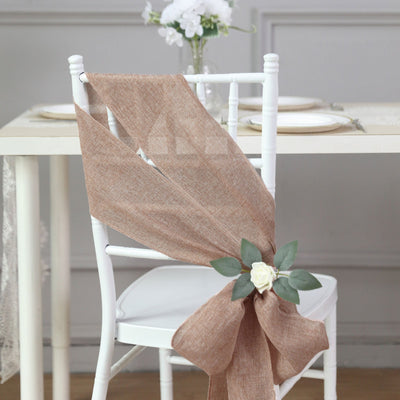 Versatile Design Options with Dusty Rose Chair Sashes