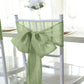 5 Pack Of Sage Green Jute Fabric Chair Sashes 6 Inch X 108 Inch