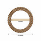 Antique gold diamond circle buckle pin with rhinestones, 2.5 inches.