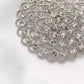 3 Inch Silver Rhinestone Flower Chair Wrap Buckle