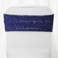 5 pack | 6x15 Navy Blue Sequin Spandex Chair Sash